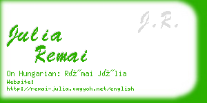 julia remai business card
